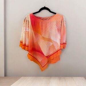 New Direction Scarf Top with Tank Top Attached, Size Medium, Beaded and …